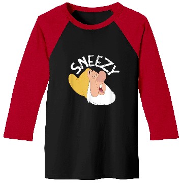 Discover Disneyss Snow White The Seven Dwarfs Sneezy Faces Baseball Tees