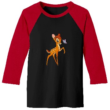 Discover Disney Bambi Young Bambi Classic Cute Happy Pose Logo Baseball Tees