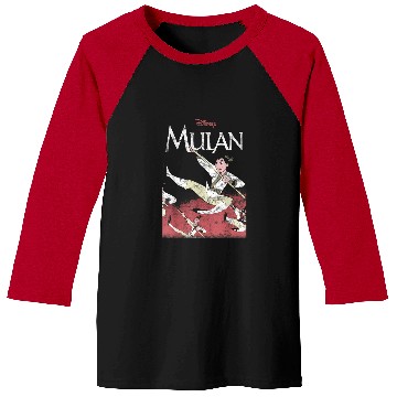 Discover Disneys Mulan Action Pose Portrait Baseball Tees