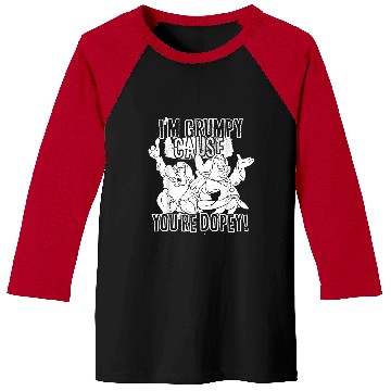 Discover Disneyss Snow White Grumpy Cause You're Dopey Graphic Baseball Tees