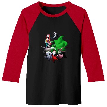 Discover Disneyss The Nightmare Before Christmas Characters Group shots Baseball Tees