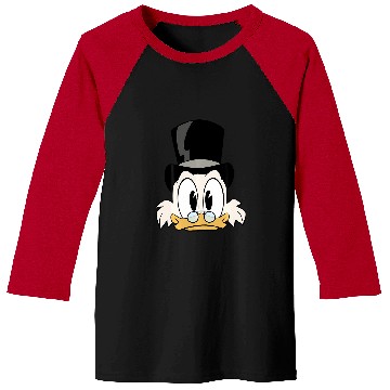 Discover Disney Ducktales Scrooge Mcduck Big Face Baseball Tees