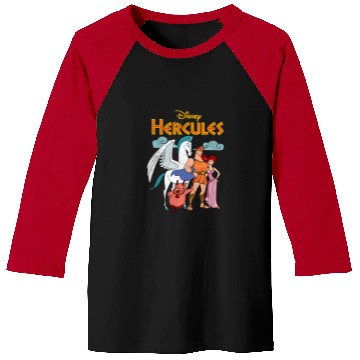 Discover Disney Hercules Classic Group Shot Vintage Baseball Tees