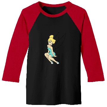 Discover Disneys Peter Pan Tinkerbell Sitting With A Smile Baseball Tees