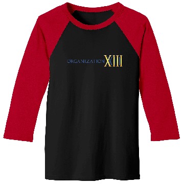 Discover Disneyss Kingdom Hearts Organization Xiii Big Chest Text Logo Baseball Tees