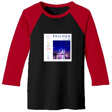 Discover Eras Tour Setlist - Singapore Night 4 Baseball Tees