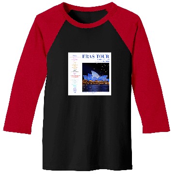 Discover Eras Tour Setlist - Sydney Night 4 Baseball Tees
