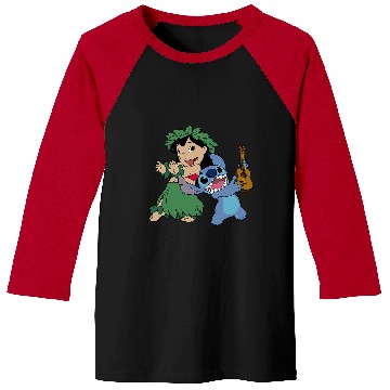 Discover Disney Lilo Stitch Hawaiian Tropical Hula Lessons Duo Baseball Tees
