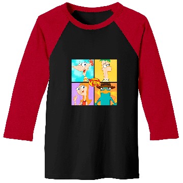 Discover Disney Phineas And Ferb Character Box Up Baseball Tees