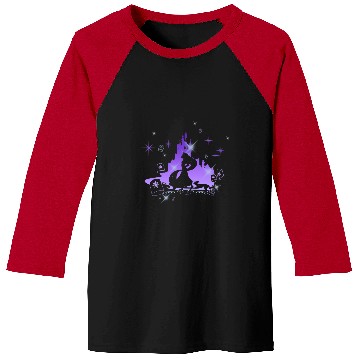 Discover Disney Tangled Rapunzel Silhouette Portrait Graphic Baseball Tees