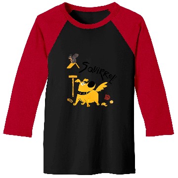 Discover Disney and Pixar’s Dug Days Squirrel Bird Feeder Baseball Tees