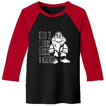 Discover Disneyss Snow White Grumpy Do I Look Like I Care Baseball Tees