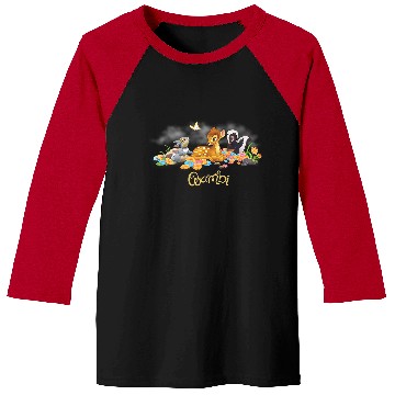 Discover Disney Bambi Thumper & Flower Butterfly Poster Baseball Tees