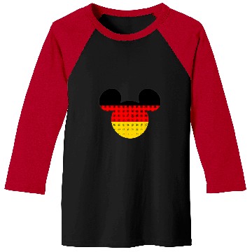 Discover Disney Mickey Mouse Logo Germany Flag Fill Baseball Tees