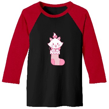 Discover Disney Aristocats Marie Christmas Simple Stocking Baseball Tees