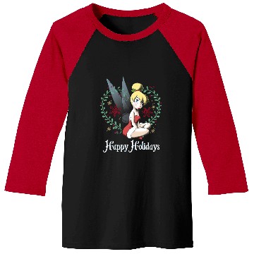 Discover Disney Peter Pan Tinkerbell Happy Holidays Graphic Baseball Tees