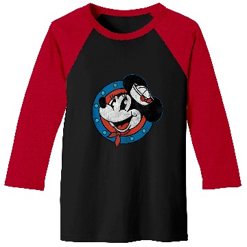 Discover Disney Cruise Sailor Minnie Mouse Distressed Baseball Tees