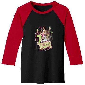 Discover Disney Zombies 7th Birthday Zombie Group Poster Baseball Tees