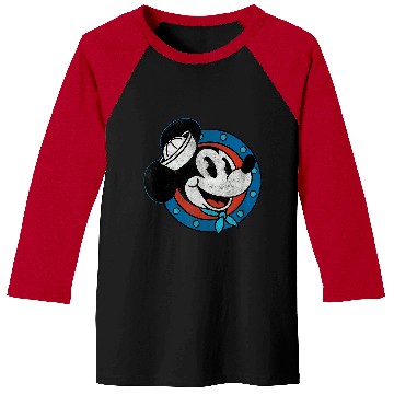 Discover Disney Cruise Sailor Mickey Mouse Distressed Baseball Tees