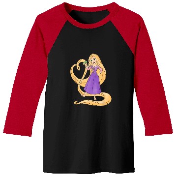 Discover Disney Princess Rapunzel Heart and Pascal Baseball Tees