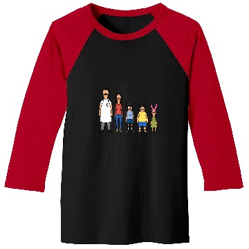 Discover Bob'S Burgers 8 Bit Baseball Tees