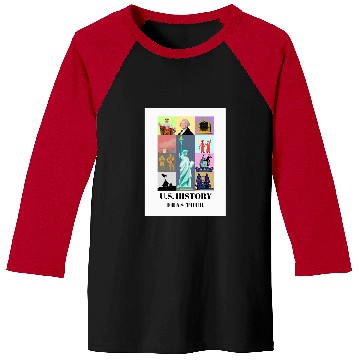 Discover US History Eras Tour Baseball Tees