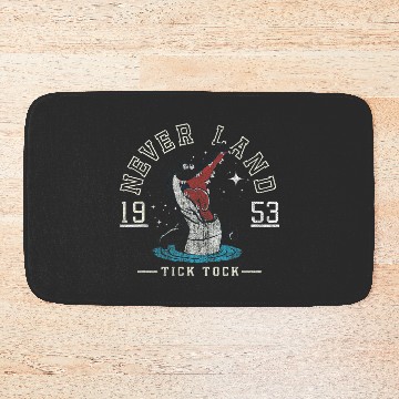 Discover Disney Peter Pan Neverland Croc Collegiate Tick Tock 1953 Bath Mats