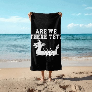 Discover Funny Dragon Boat Racing Paddle Beach Towels