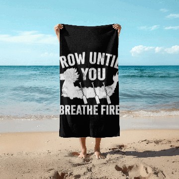 Discover Funny Dragon Boat Racing Paddle Beach Towels