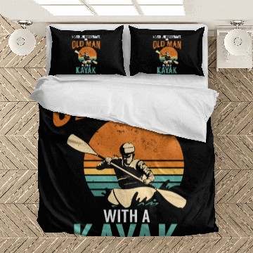 Discover Never Underestimate An Old Man With A Kayak Bedding Sets