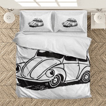 Discover Volkswagen Beetle Bug Classic Design transparent Bedding Sets