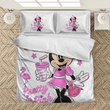 Discover Disney Minnie Mouse Pretty in Pink Raglan Baseball Bedding Sets Bedding Sets