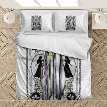 Discover Disney Sleeping Beauty Maleficent Floral Tarot C Bedding Sets