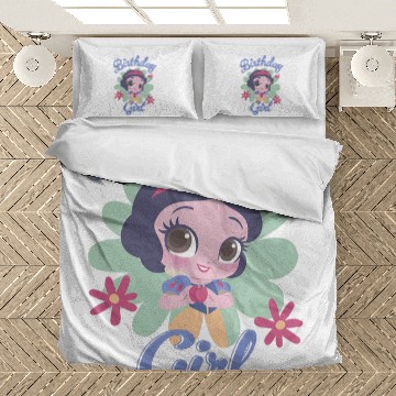 Discover Disney Snow White Birthday Girl Chibi Portrait Baseball Jerseys Bedding Sets