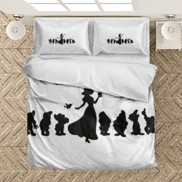 Discover Disneys snow white and seven dwarfs silhouettes Baseball Jerseys Bedding Sets