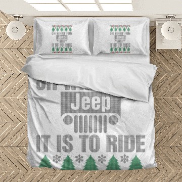 Discover Oh What Fun Jeep It Is To Ride Christmas Bedding Sets