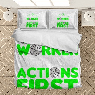 Discover Worker first action first board game board gamer board games Baseball Tees Bedding Sets