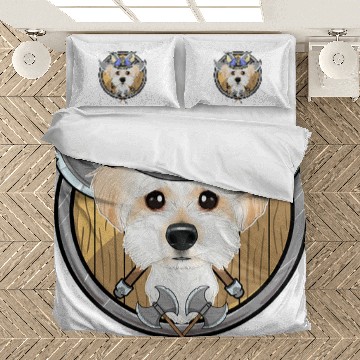 Discover Dog Maltese I Valhalla I Viking Bedding Sets