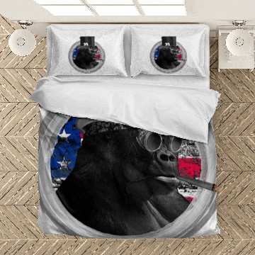 Discover Alpha Silverback GORILLA Steampunk Pokers face Art Design Bedding Sets
