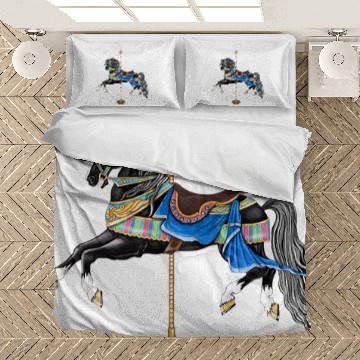 Discover Black Stallion Carousel Horse Bedding Sets