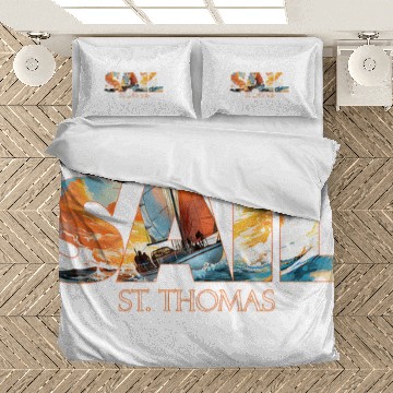 Discover St Thomas Sailing Nautical Sailor Bedding Sets
