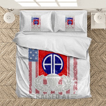 Discover Born At Benning Raised At Bragg 82nd Airborne Division 2 Bedding Sets