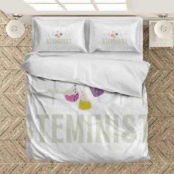 Discover Female Stem Scientist Technology Student Steminist 1 Bedding Sets