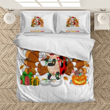 Discover Ladybug Lover Halloween Christmas Happy Hallothanksmas Baseball Tees Bedding Sets