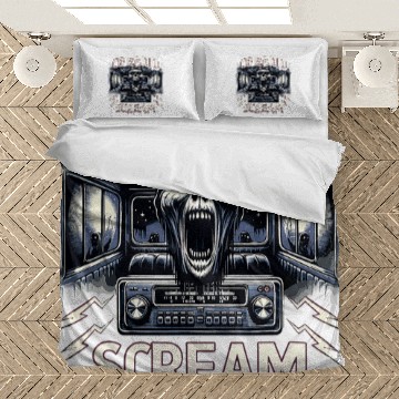 Discover CB Radio Scream Haunting Trucker Bedding Sets