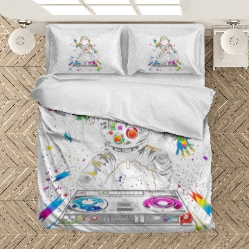 Discover Astronaut EDM Dance Festival Space Planets Solar System 8 Bedding Sets