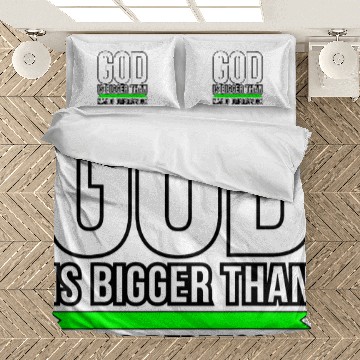 Discover God is bigger than Manic Depression Zip Bedding Sets