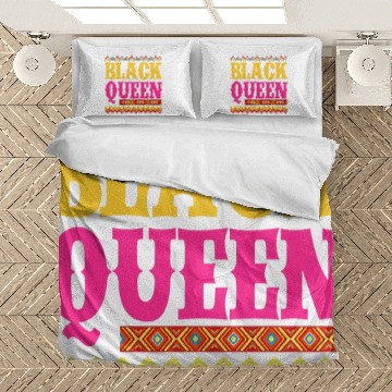 Discover Black Queen Melanin Afro American Black History Bedding Sets