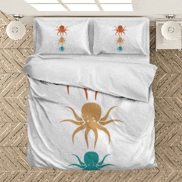 Discover Octopus Pet Vintage Distressed Kraken Lovers Bedding Sets
