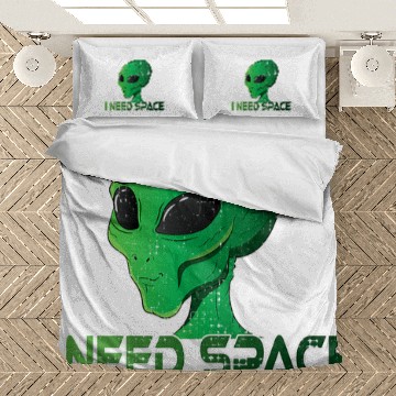 Discover Aliens UFO Extraterristrial I need space Bedding Sets
